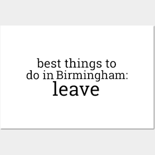 Best Things To Do In Birmingham Posters and Art